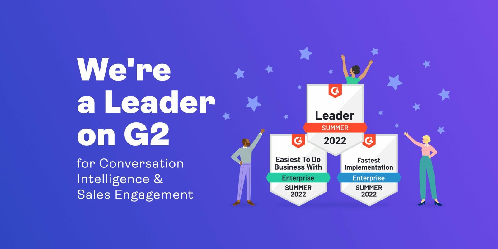 Revenue.io Selected as a G2 Leader in Conversation Intelligence and Sales Engagement