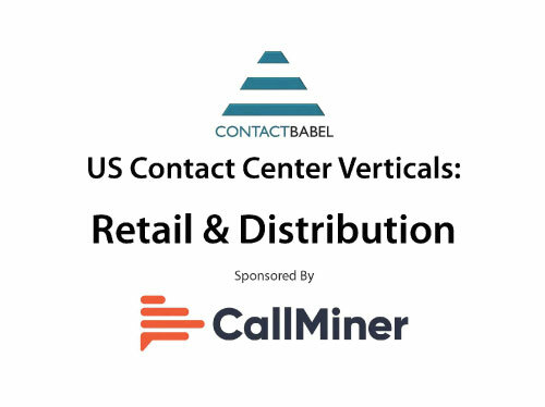 ContactBabel US Contact Center Vertical Market Report: Retail