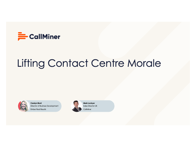 Lifting Contact Centre Morale