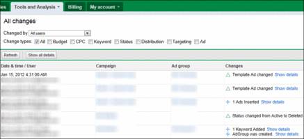 Google AdWords Change History Tool: How to View & Report on AdWords Changes