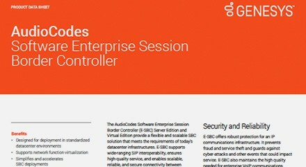 AudioCodes Software Enterprise Session Border Controller