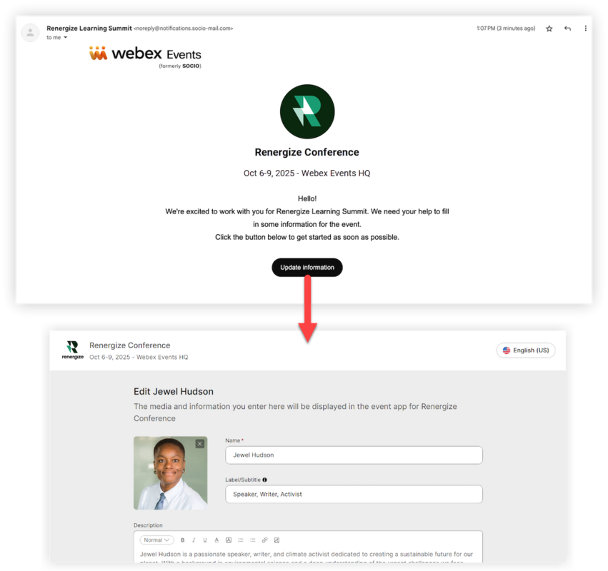 Introducing speaker & sponsor collaboration: simplifying content management for your event 