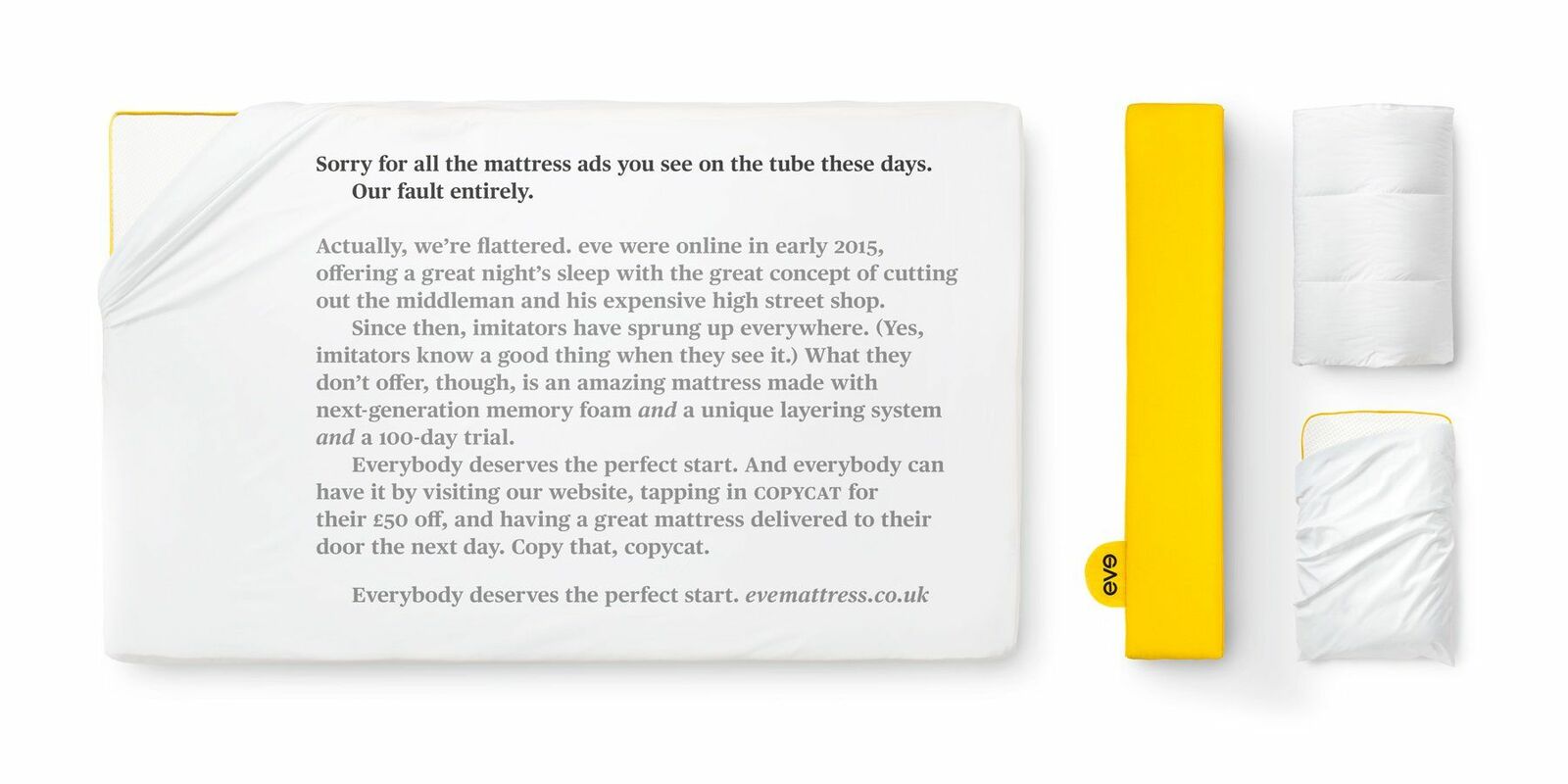 Eve Mattress Ad Campaign - Swipe File