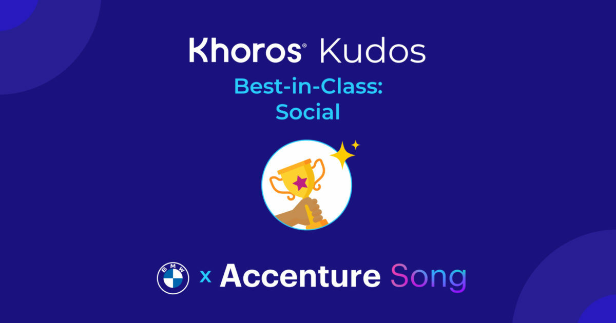 Best-in-Class Social: BMW x Accenture Song | Khoros Kudos