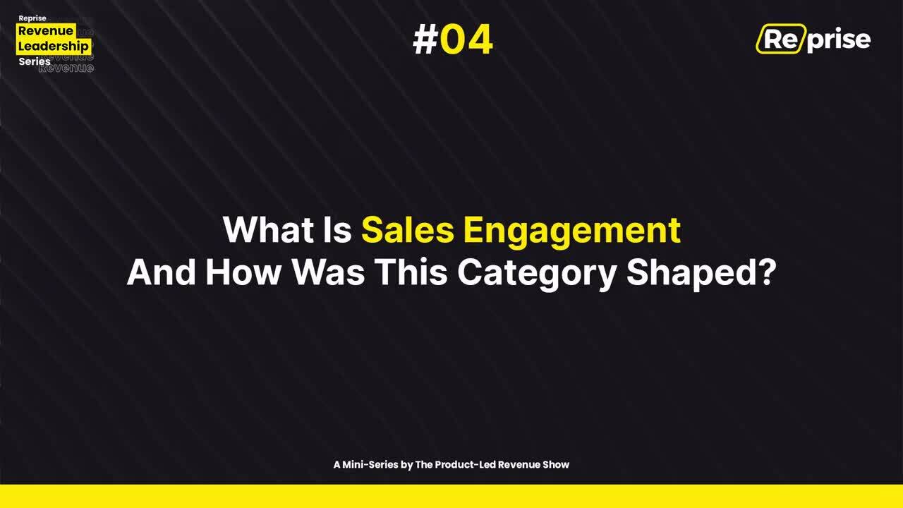 What is Sales Engagement and How Was This Category Shaped? | Sean Kester, SalesLoft