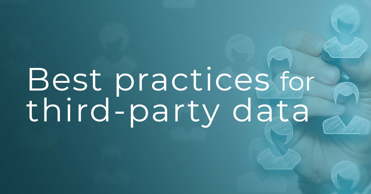 Best practices for third-party data