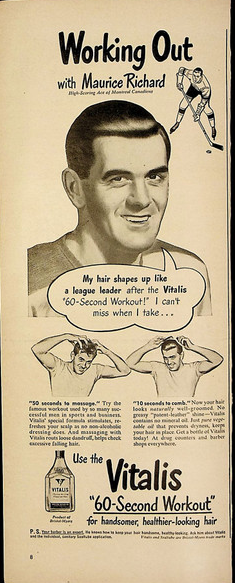 Vitalis Vintage Hair Workout Ad - Swipe File