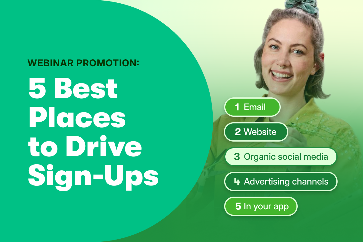 Webinar Promotion: 5 Best Places to Drive Sign-Ups
