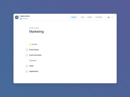 Marketing template (4 topics and ideas) | Spinach