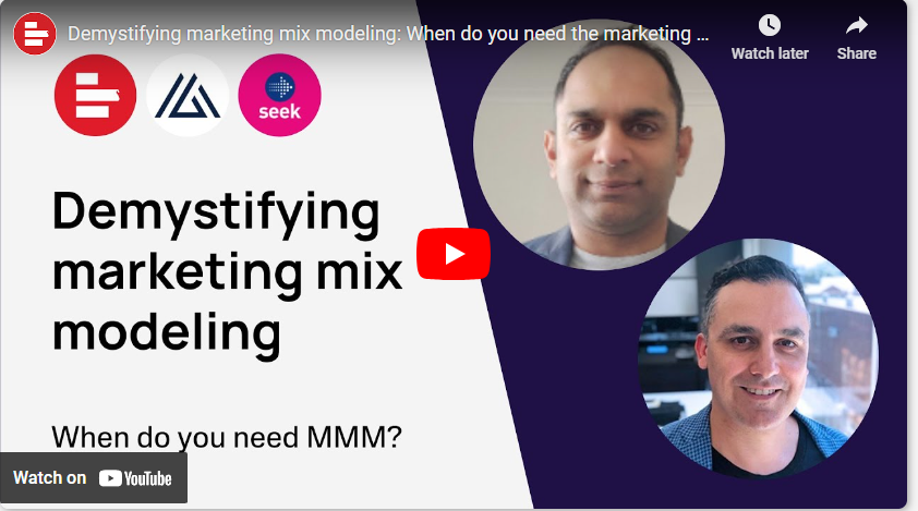 Demystifying marketing mix modeling: When do you need the marketing mix?