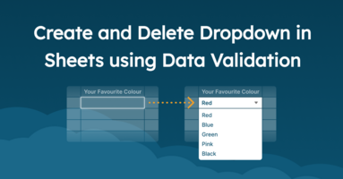 How to Insert a Drop Down List in Google Sheets 