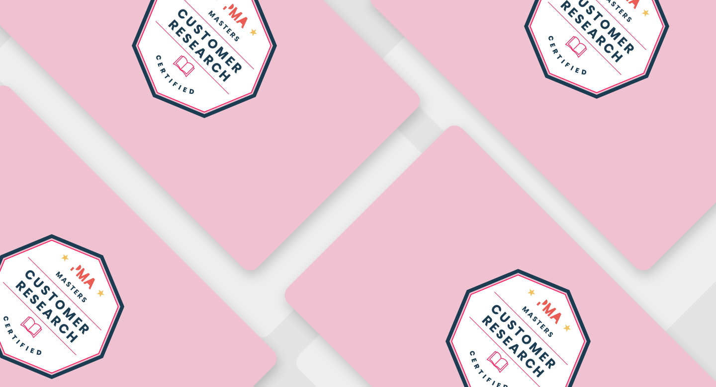 Customer Research Certified has arrived