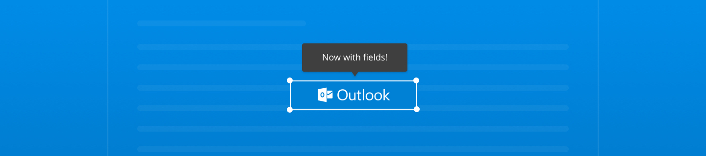 Introducing templates and document fields for Outlook