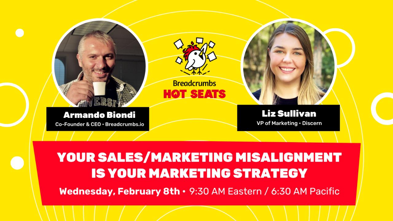 [Hot Seats] Your Sales/Marketing Misalignment is Your Marketing Strategy with Liz Sullivan