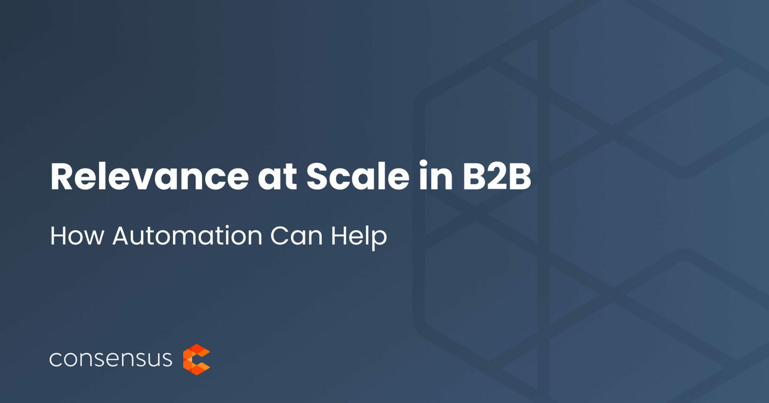 Relevance at Scale in B2B