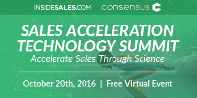 [Virtual Event] InsideSales' Sales Acceleration Tech Summit