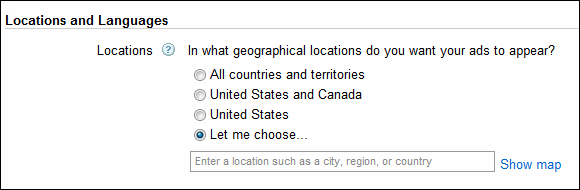 Guide to Google AdWords Language & Location Settings