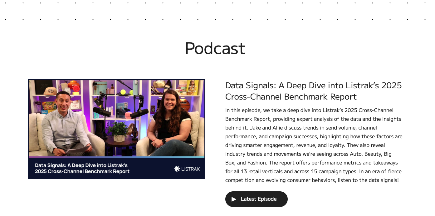 Podcasts by Listrak | Email & SMS Marketing Automation