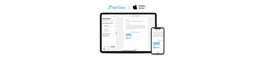 SignEasy is now an Apple Mobility Partner