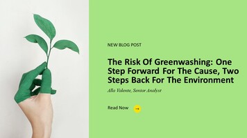 The Risk Of Greenwashing: One Step Forward For The Cause, Two Steps Back For The Environment
