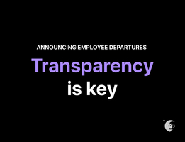 How to navigate employee departure announcements