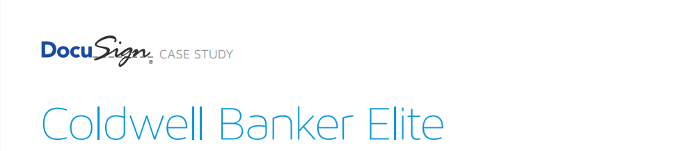 Coldwell Banker Elite-Brokerage automates offices with DocuSign; impresses clients and agents with speed and efficiency.