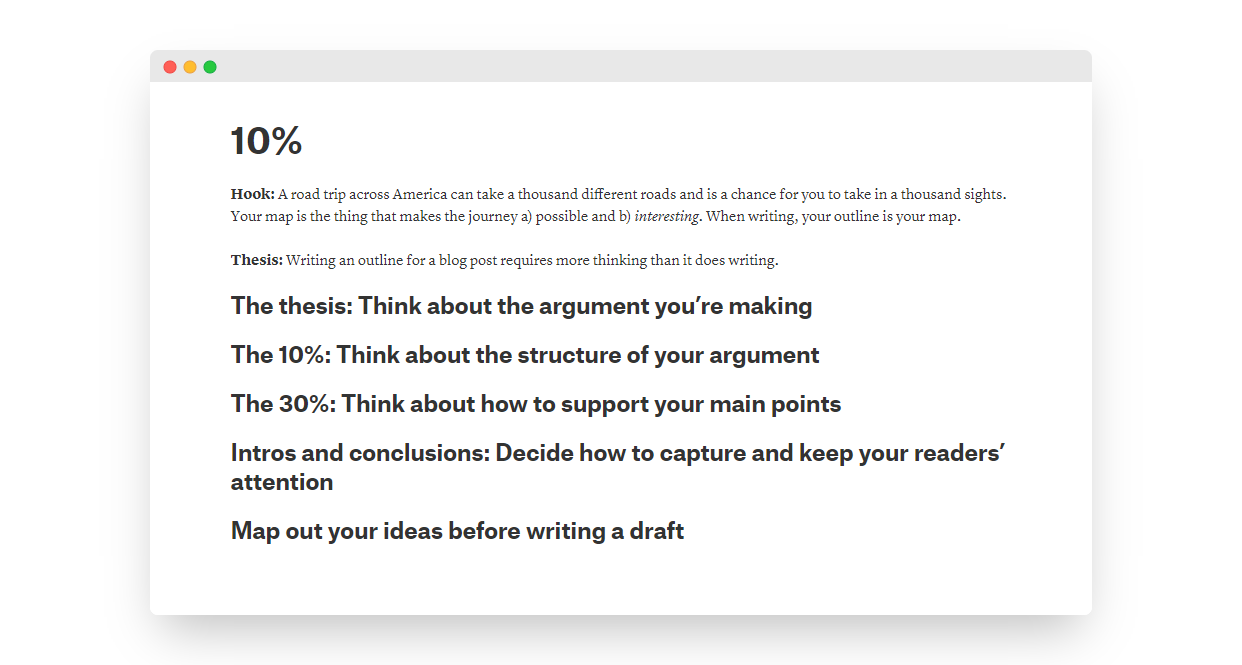 How to Write a Blog Post Outline