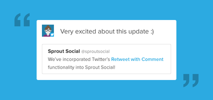 Introducing Retweet With Comment From Sprout