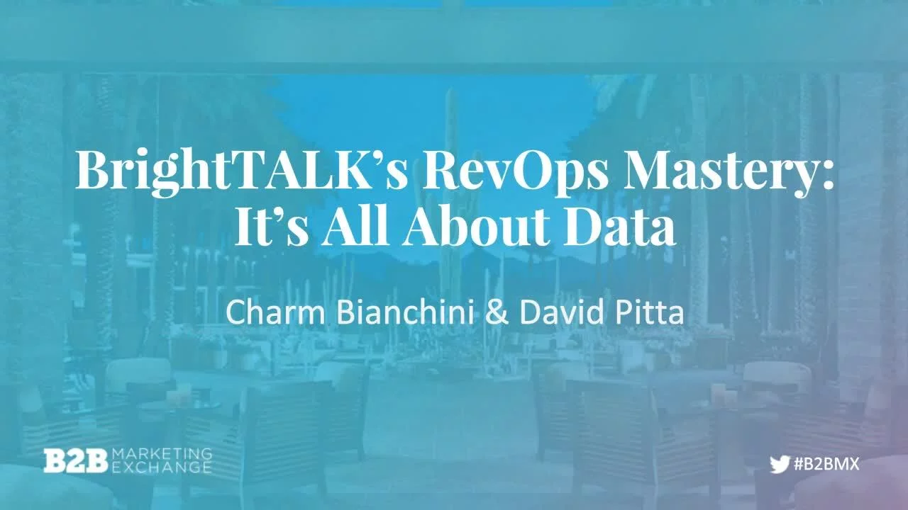 BrightTALK's RevOps Mastery: It's All About the Data - LeanData