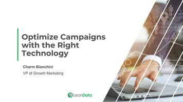 Optimize Your Campaigns With The Right Technology Stack - LeanData