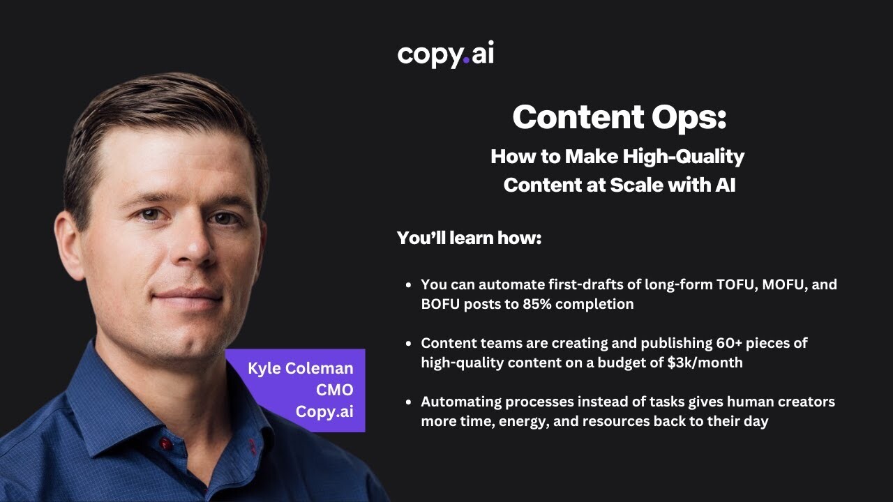 ContentOps: Creating High-Quality Content at Scale with AI