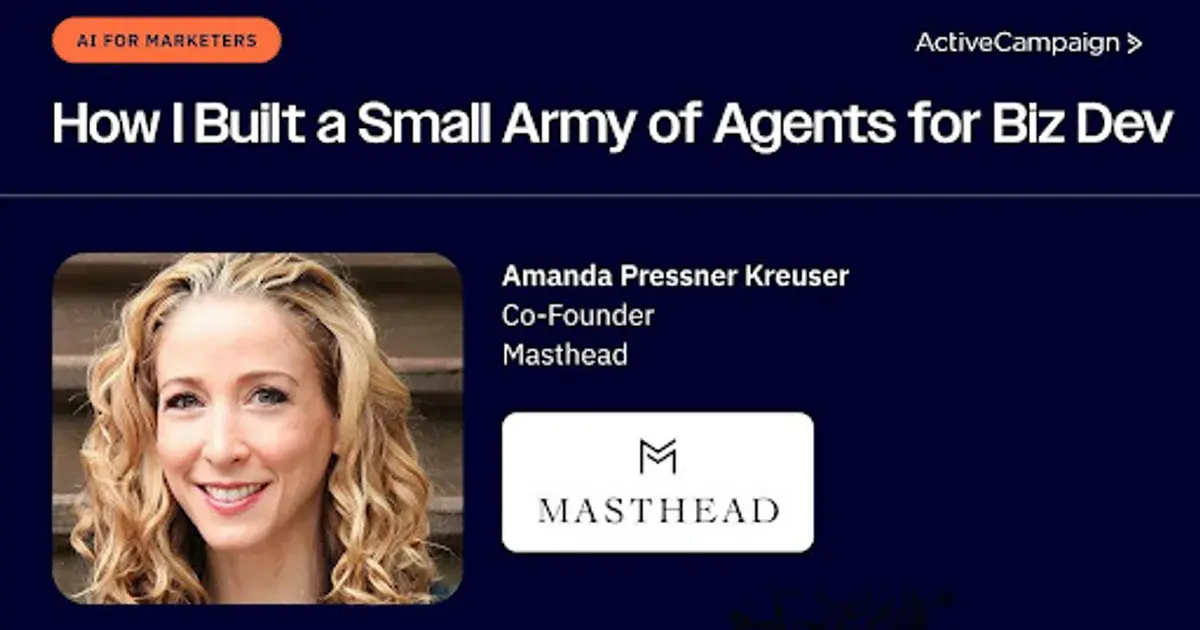 AI for Marketers: How I Built a Small Army of Agents for Biz Dev