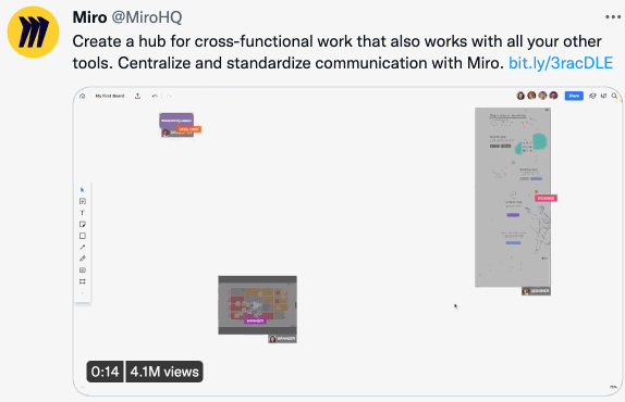 Miro "Just Show It" GIF - Swipe File