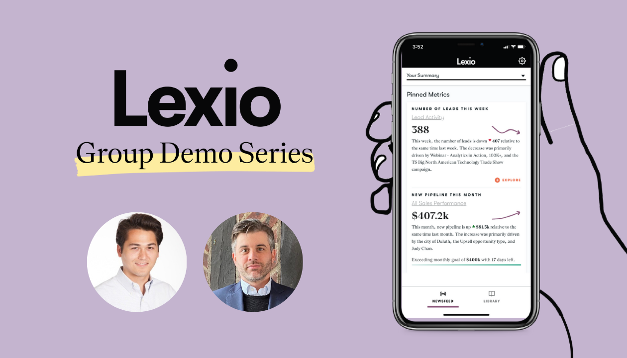 Lexio Group Demo | How to Implement Data Storytelling