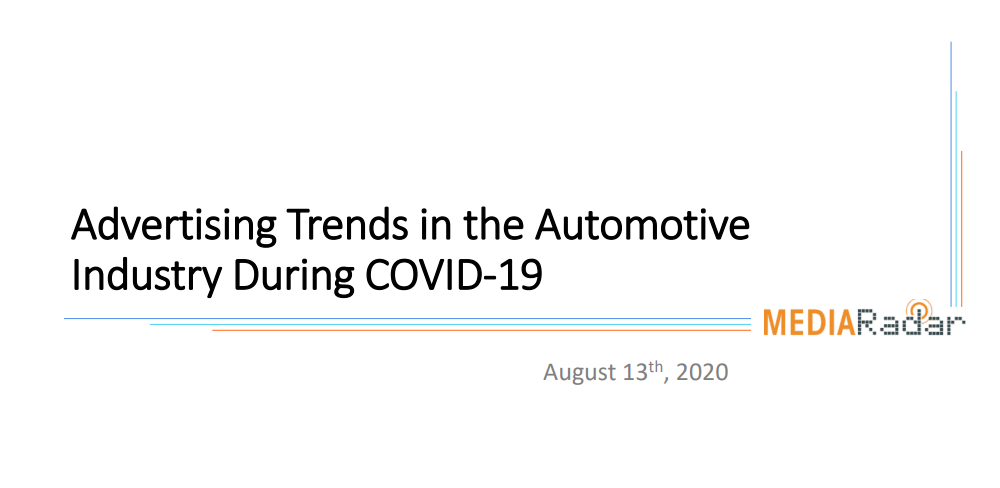 Advertising Trends in the Automotive Industry During COVID-19