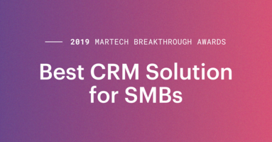 The Best Overall CRM for SMBs (Thanks, MarTech!)