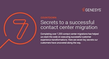 SEVEN SECRETS TO A SUCCESSFUL CONTACT CENTER MIGRATION