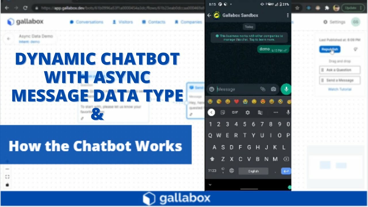 Dynamic Chatbot with Async Message Data Type (English)