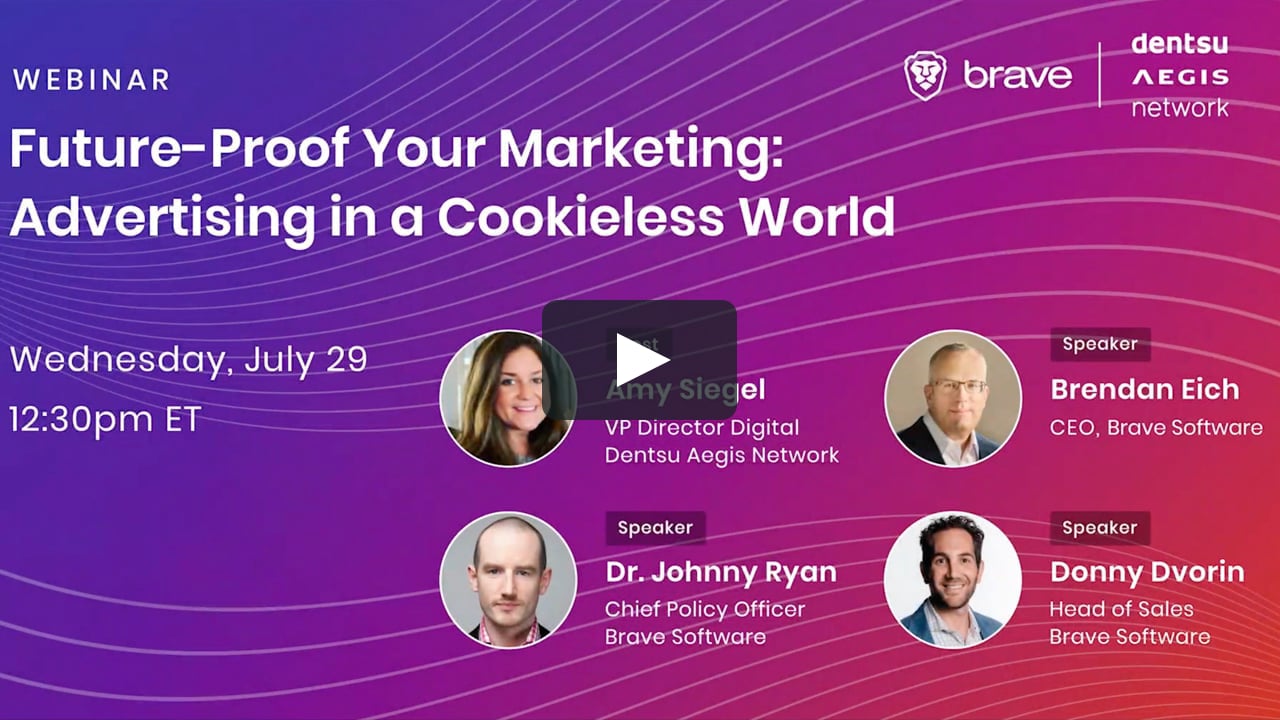 Brave & Dentsu Aegis Network Webinar
