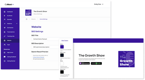 No external website builder required