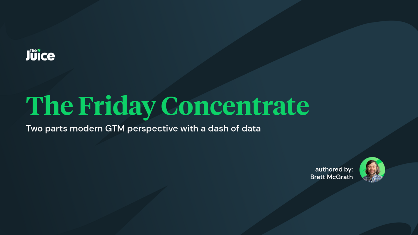 The Friday Concentrate #3: Making Content a Product at Your Company