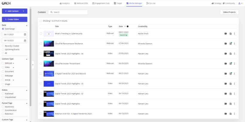 Introducing ON24 Media Manager