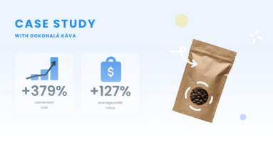 Dokonalá Káva increases their average order value made through Smarstupp by 127%