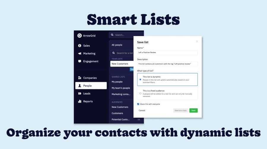 Seamlessly Manage Contacts With Smart Lists