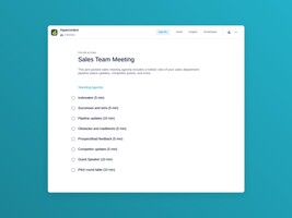 Sales team meeting template (8 topics and ideas) | Spinach