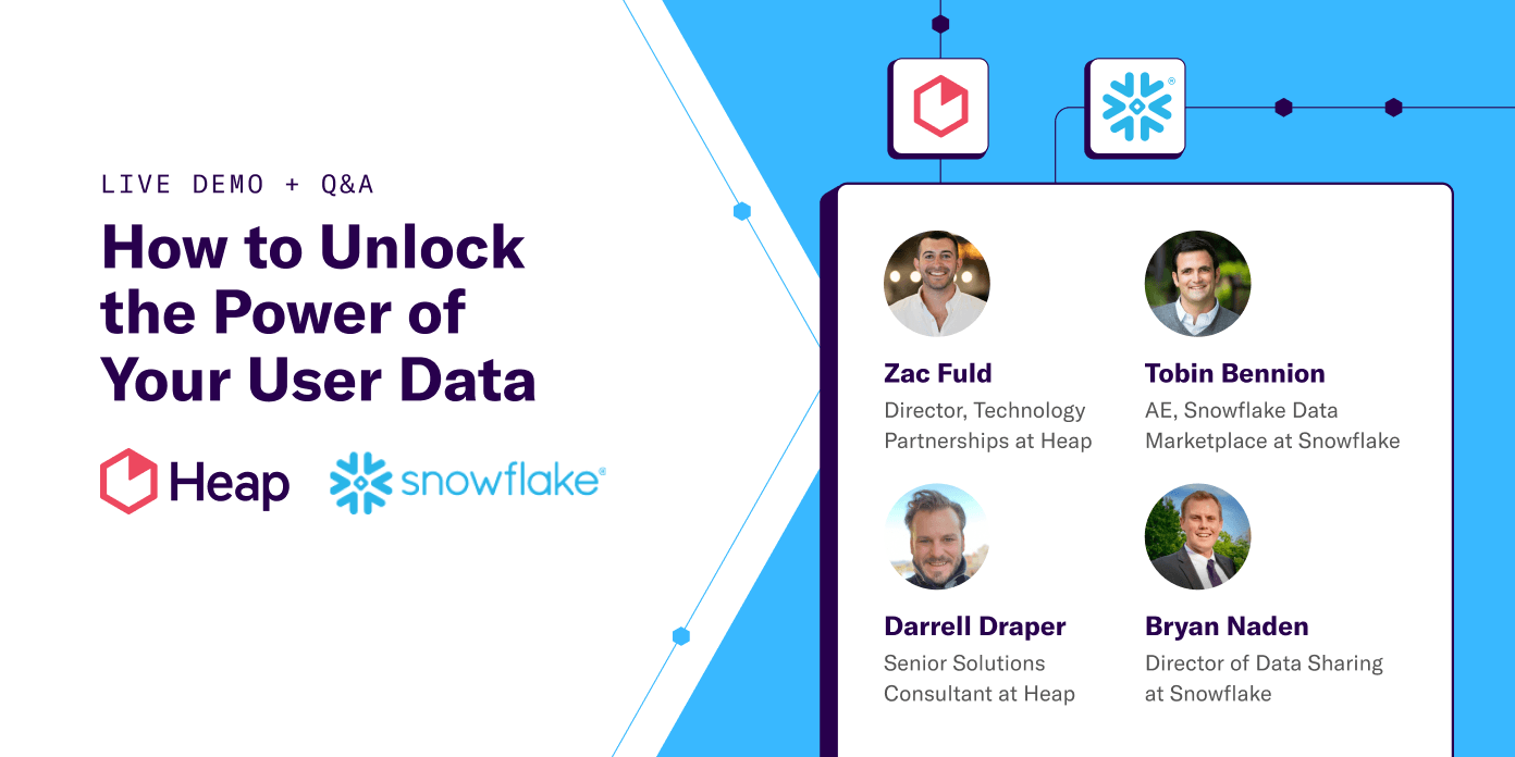 How to Unlock the Power of Your User Data with Snowflake + Heap
