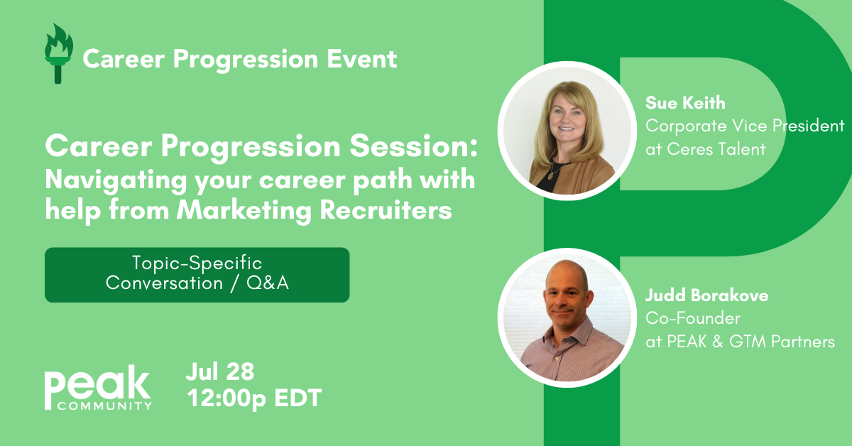 (Video) Career Progression Session: Navigating your career path with help from Marketing Recruiters