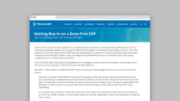 Tips for Getting Buy-In for Your Data-First CDP