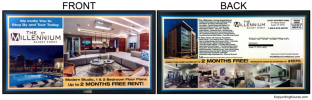 Real Estate Flyer Featuring 2 Months Free Rent - Swipe File