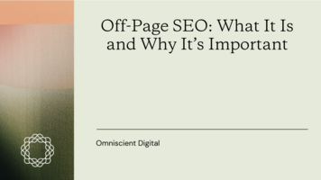 Off-Page SEO: What It Is and Why It's Important